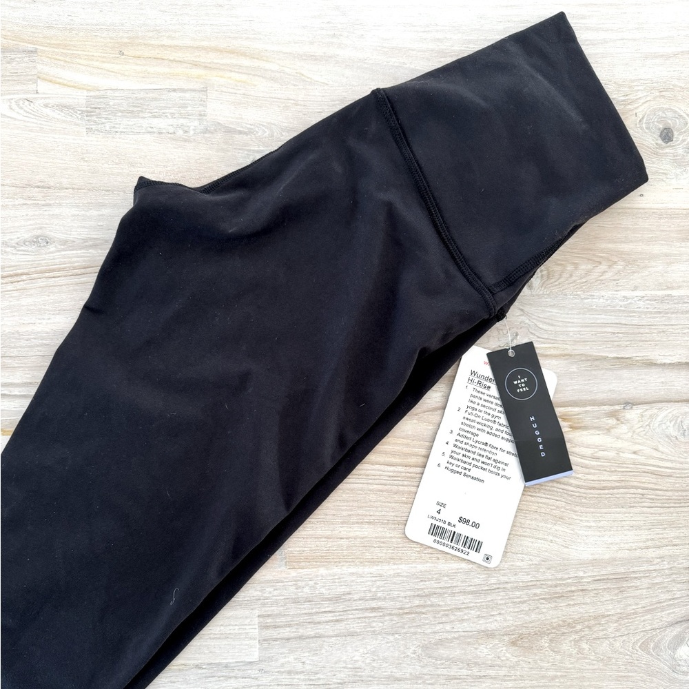Lululemon Wunderunder leggings, black, size 4, NWT, never worn